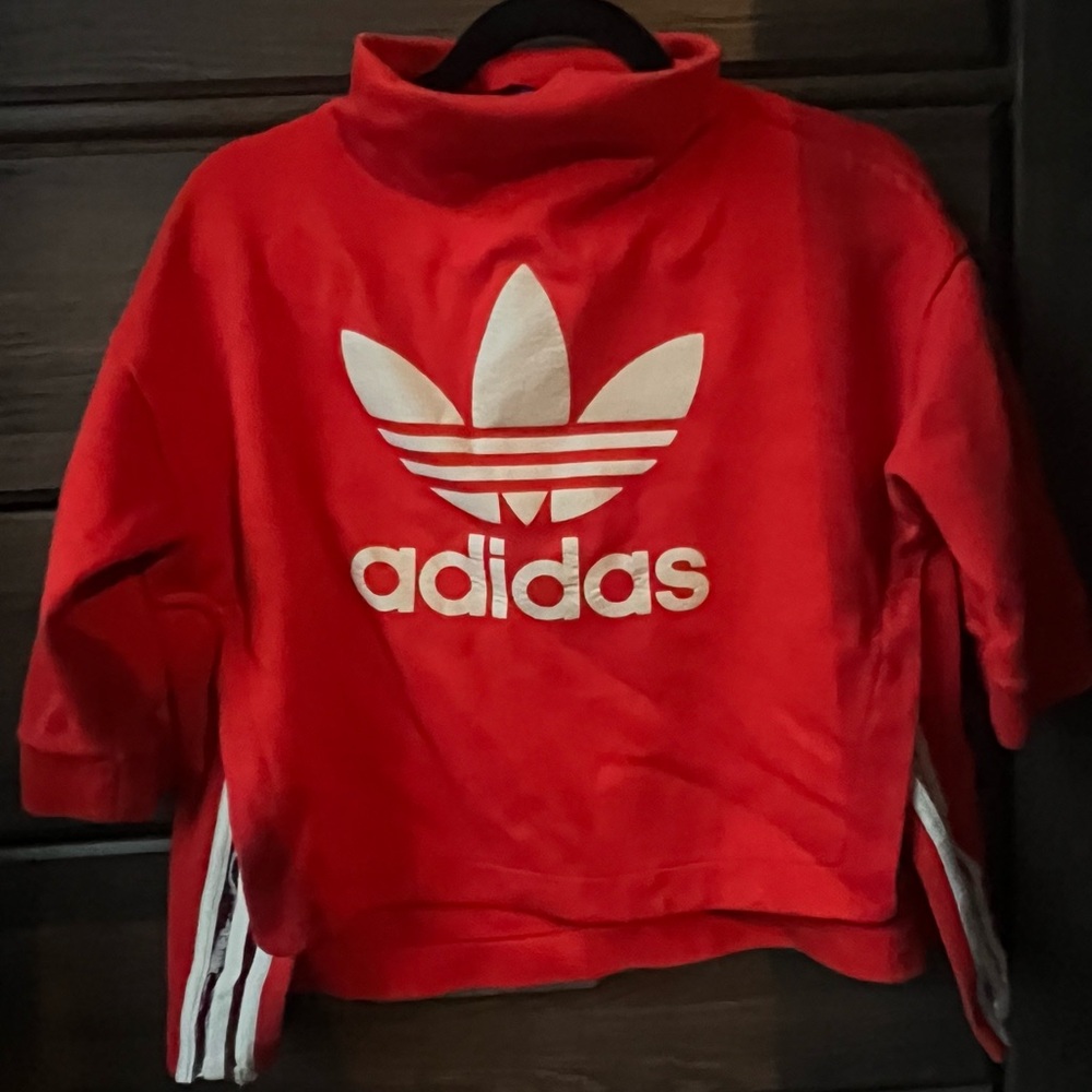 Adidas Scuba Red Sweatshirt with White Logo